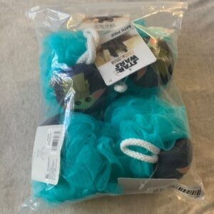 Disney Baby Yoda bath poufs / total of 4